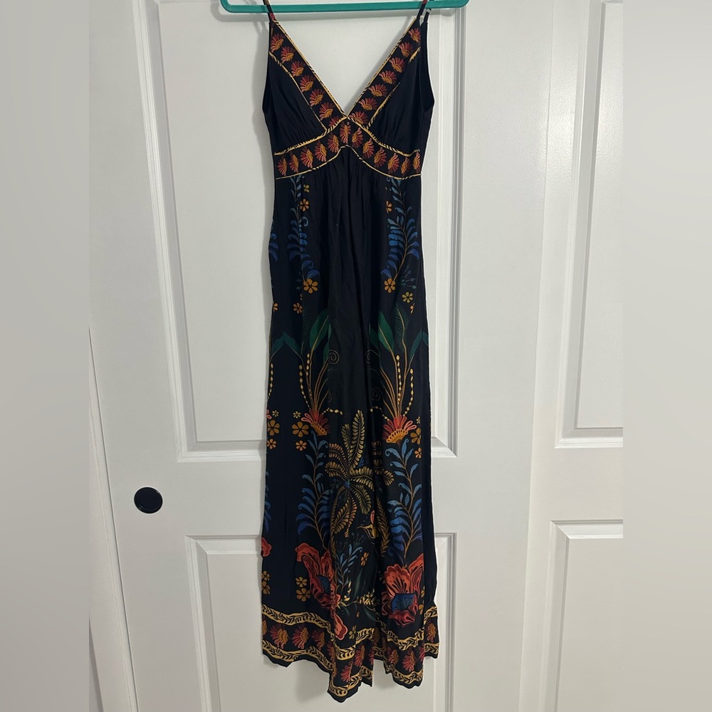 FARM Rio Black Floral Jumpsuit